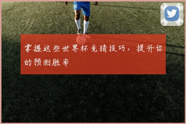 掌握这些世界杯竞猜技巧，提升你的预测胜率